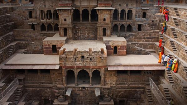 Chand Baori stepwell in Abhaneri, India