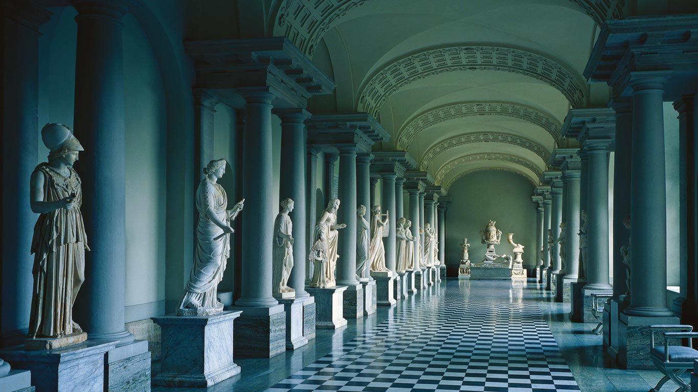Gustav III´s Museum of Antiquities in Stockholm Palace, Sweden