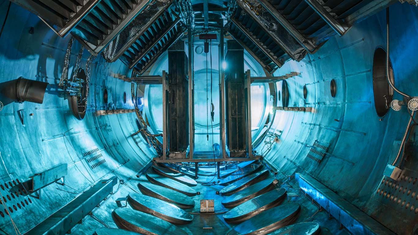 A vacuum chamber at NASA Glenn Research Center in Cleveland, Ohio