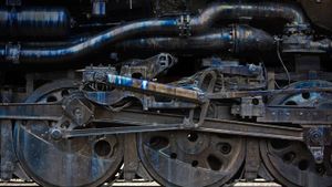 Detail of a steam engine at Steamtown National Historic Site, Scranton, Pennsylvania (© Ian Shive/Aurora Photos)(Bing United States)