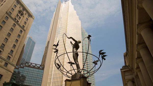 ‘Monument to Multiculturalism’ outside Union Station, Toronto