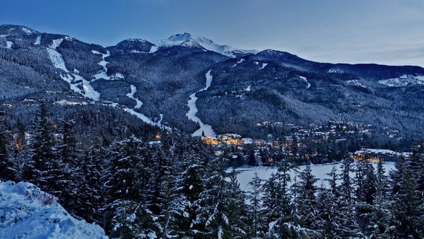 Whistler Mountain in the creekside of Whistler