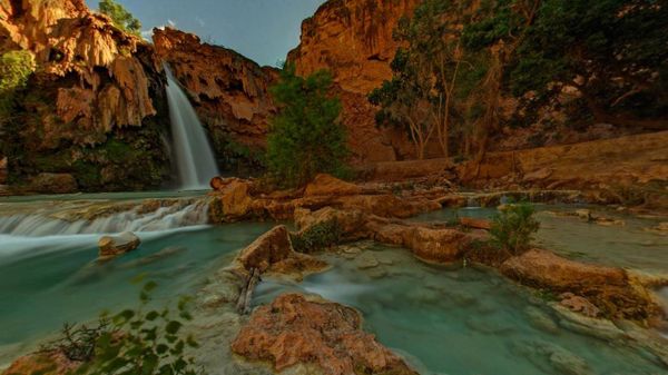 Havasu Falls in the Grand Canyon, near Supai, Arizona, USA