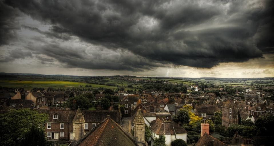 Storm over Rye, England