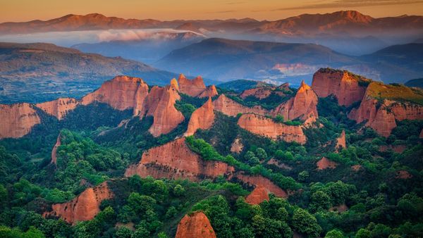 Ancient Roman gold mining site of Las Médulas, León province, Spain