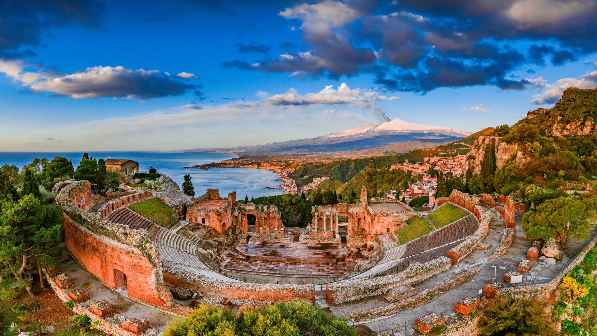 Théâtre de Taormine, Italie
