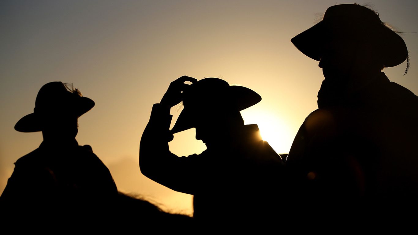 Anzac Day at Currumbin, Queensland in 2014