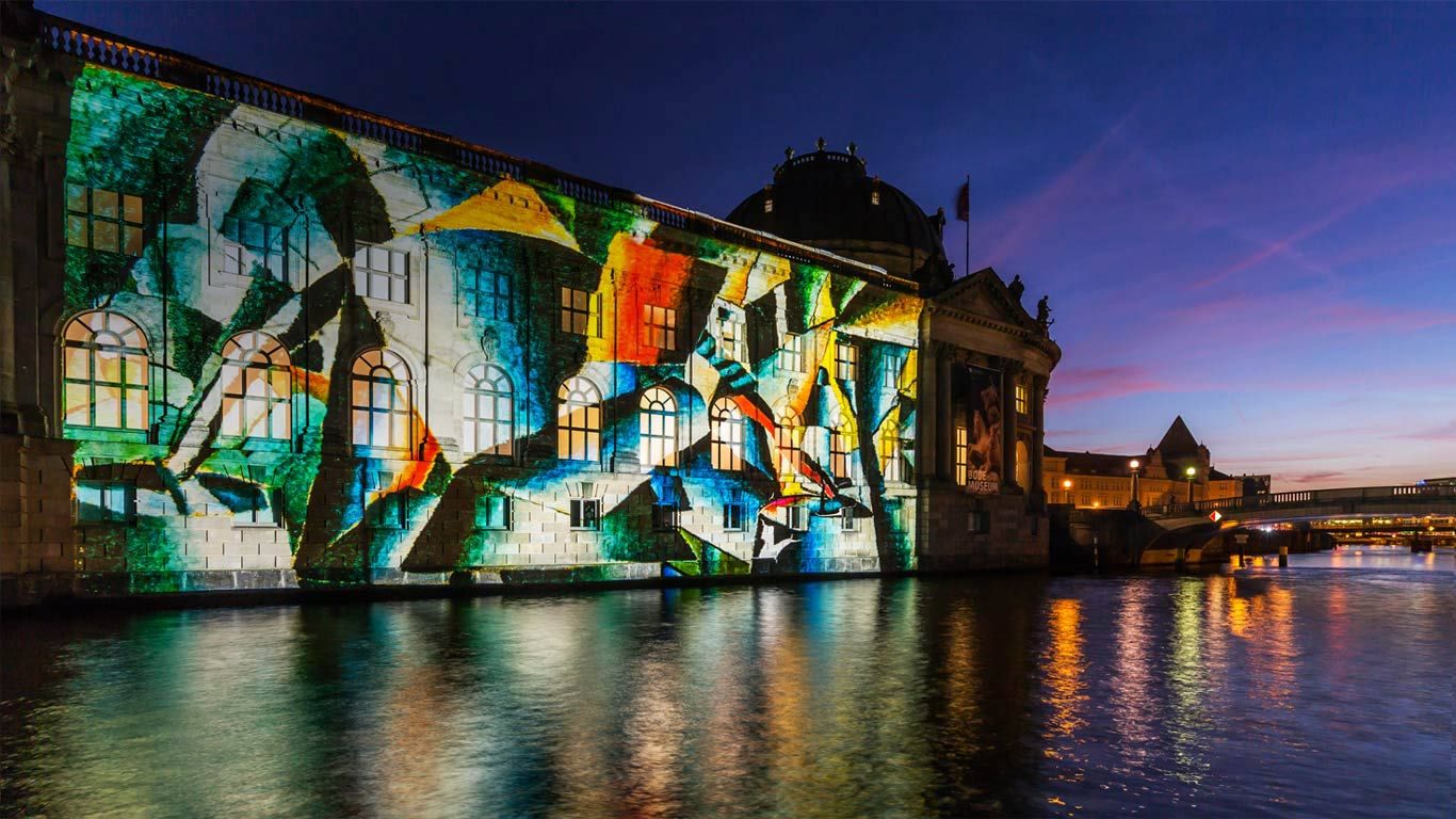 The Bode Museum during the Festival of Lights in Berlin, Germany