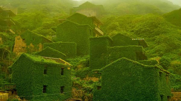 The abandoned village of Houtouwan on Shengshan Island, China