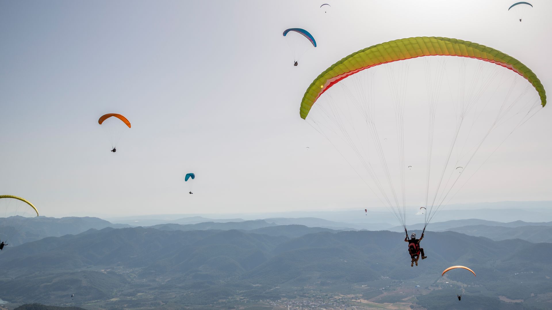 Campeonato de Europa de Parapente. Pegalajar, Jaén, España