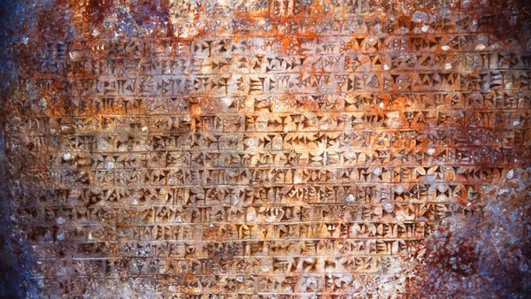 Antichi testi scolpiti da Persepoli, Iran