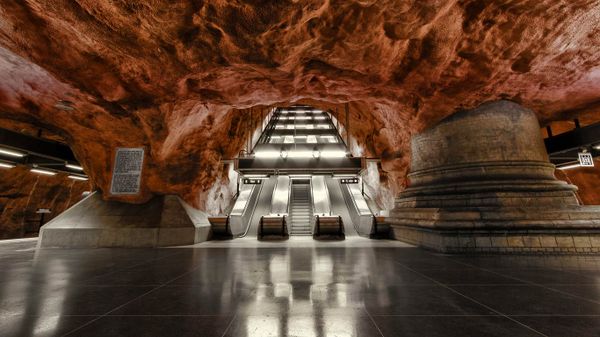 Rådhuset metro station in Stockholm, Sweden