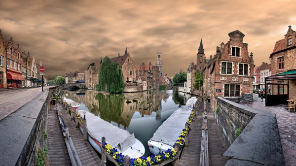 Canals of Bruges, Belgium