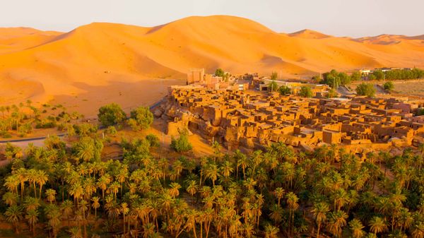 Oasis town of Taghit, Algeria