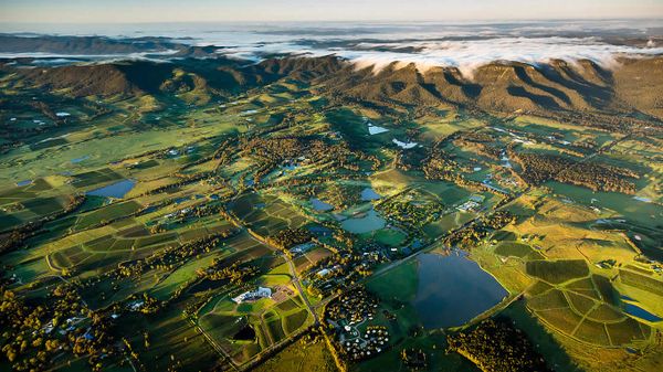 Wine country near Pokolbin in the Hunter Region, New South Wales, Australia