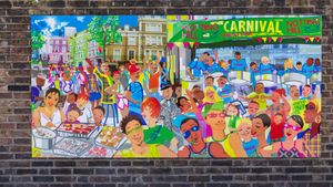 Notting Hill Carnival wall mural, London (© BRIAN ANTHONY/Alamy Stock Photo)(Bing United Kingdom)