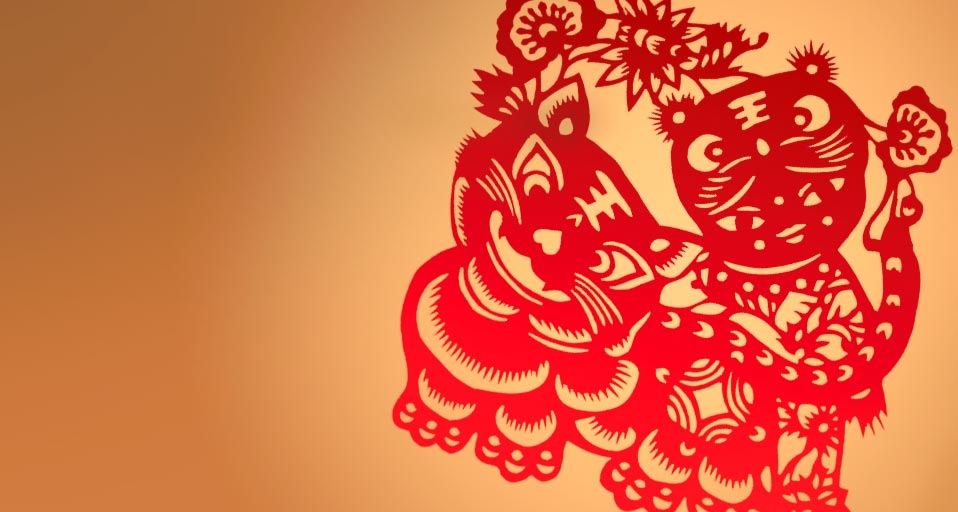 民间剪纸艺术十二生肖中的虎