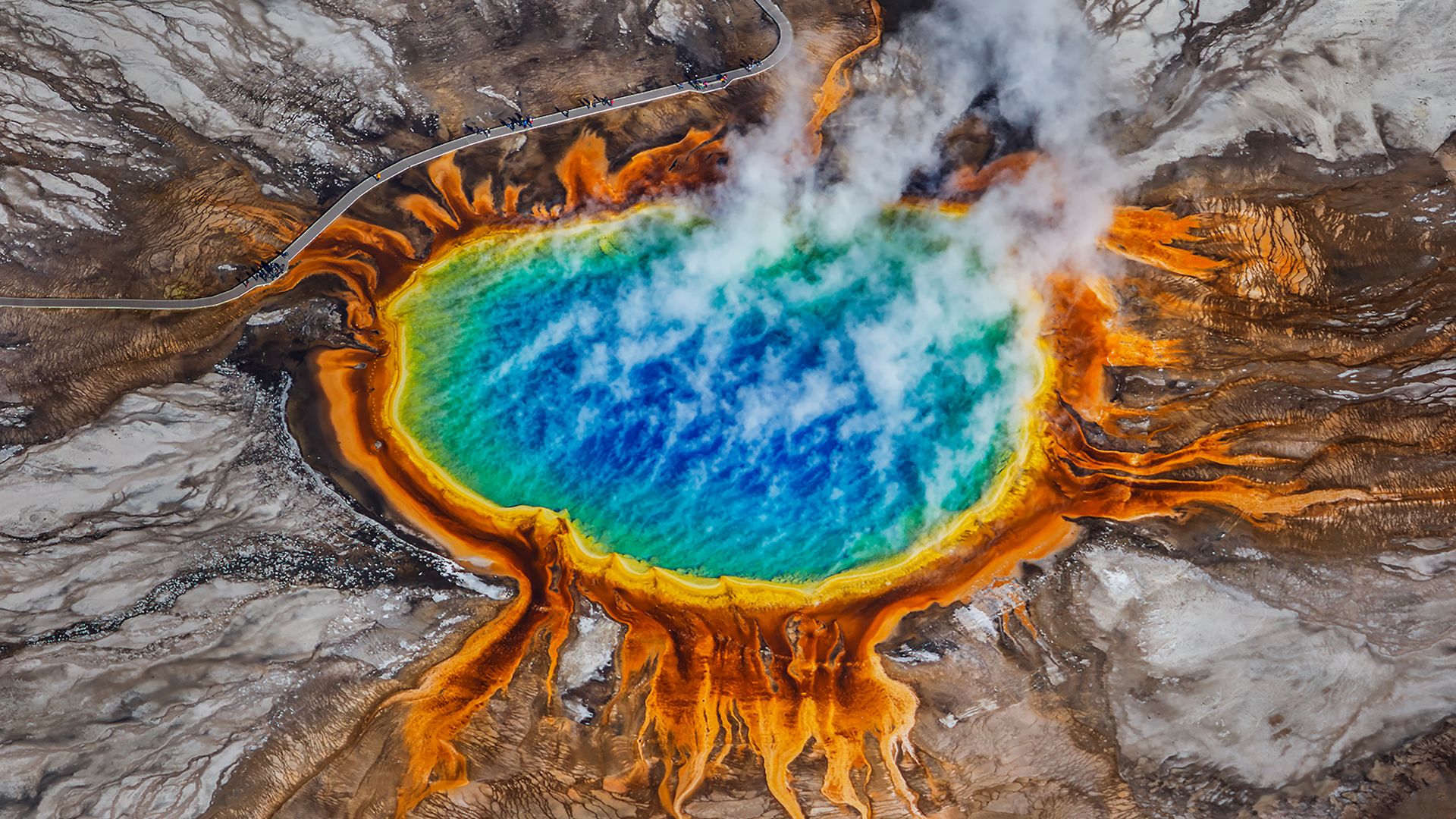 Grand Prismatic Spring, Yellowstone National Park, Wyoming, United States