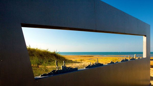 Memorial at the Juno Beach Centre in Courseulles-sur-Mer, France