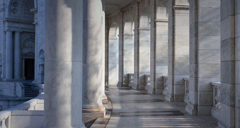 The Memorial Amphitheater at the Tomb of the Unknowns, Arlington, Virginia