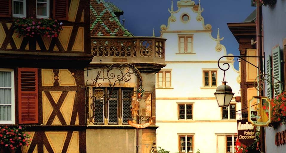 Half-timbered houses in Colmar, Alsace, France
