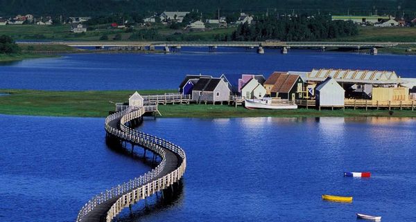 l’Île-aux-Puces, an historic village based on the work of Acadian writer Antonine Maillet, in the town of Bouctouche, New Brunswick, Canada