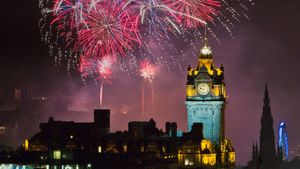 Fireworks above Edinburgh Castle, Scotland  (© Kevin Carr/Getty Images)(Bing New Zealand)