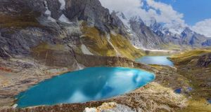 Lac Quesillococha dans le massif Huayhuash, Pérou (© Arroz Marisco/360cities.net) &copy; (Bing France)