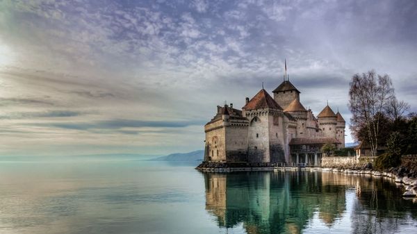 Château de Chillon on Lake Geneva, Switzerland