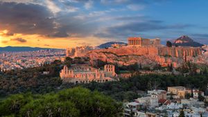 雅典卫城的帕特农神庙，希腊 (© Lucky-photographer/Shutterstock)(Bing China)