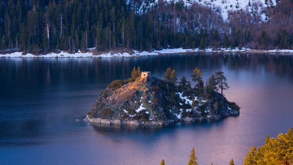 Emerald Bay e Fannette Island, Lago Tahoe, California, USA