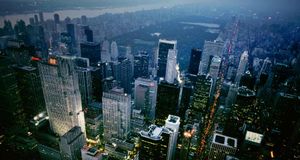 Manhattan and Central Park, New York -- David Jay Zimmerman/Corbis Edge/Corbis &copy; (Bing United States)
