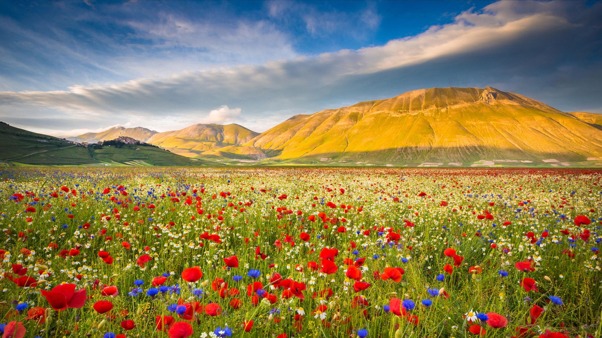 Castelluccio, Parco nazionale dei Monti Sibillini, Italia