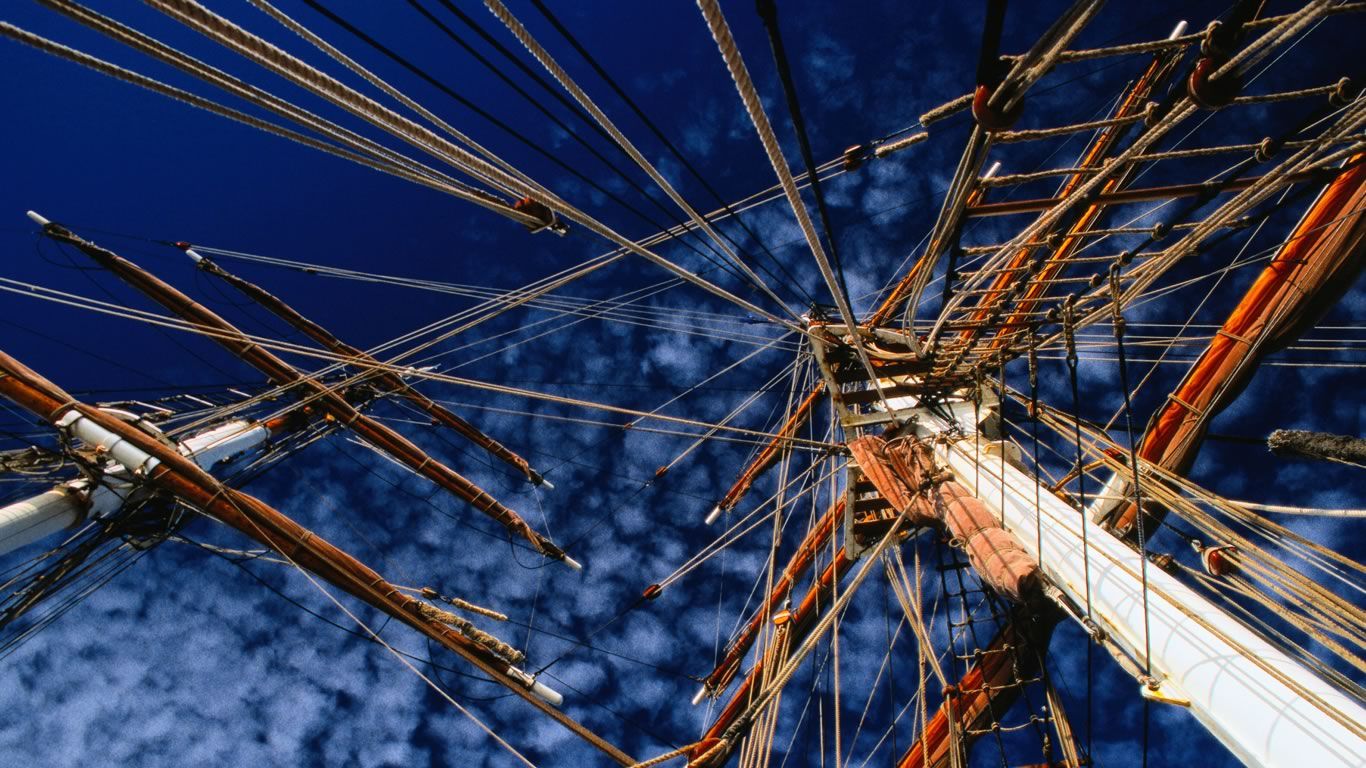 Tall ship Eye of the Wind in Tasmania, Australia