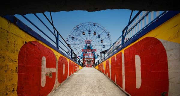 Ferris wheel on Coney Island, New York City, NY