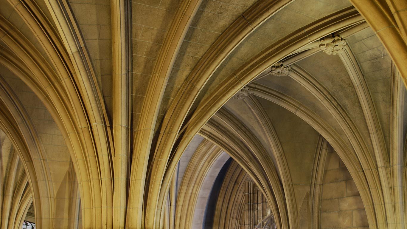 Knox College building interior at University of Toronto, Ont.