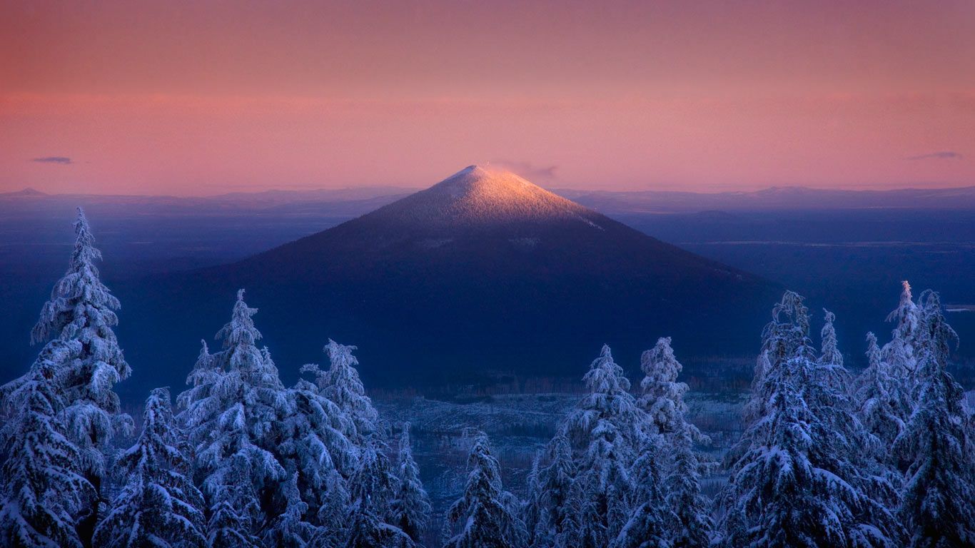 Black Butte, seen from the Mount Jefferson Wilderness, Oregon