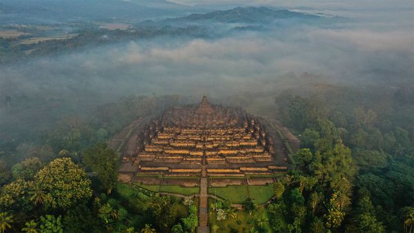 Borobudur in Central Java, Indonesia