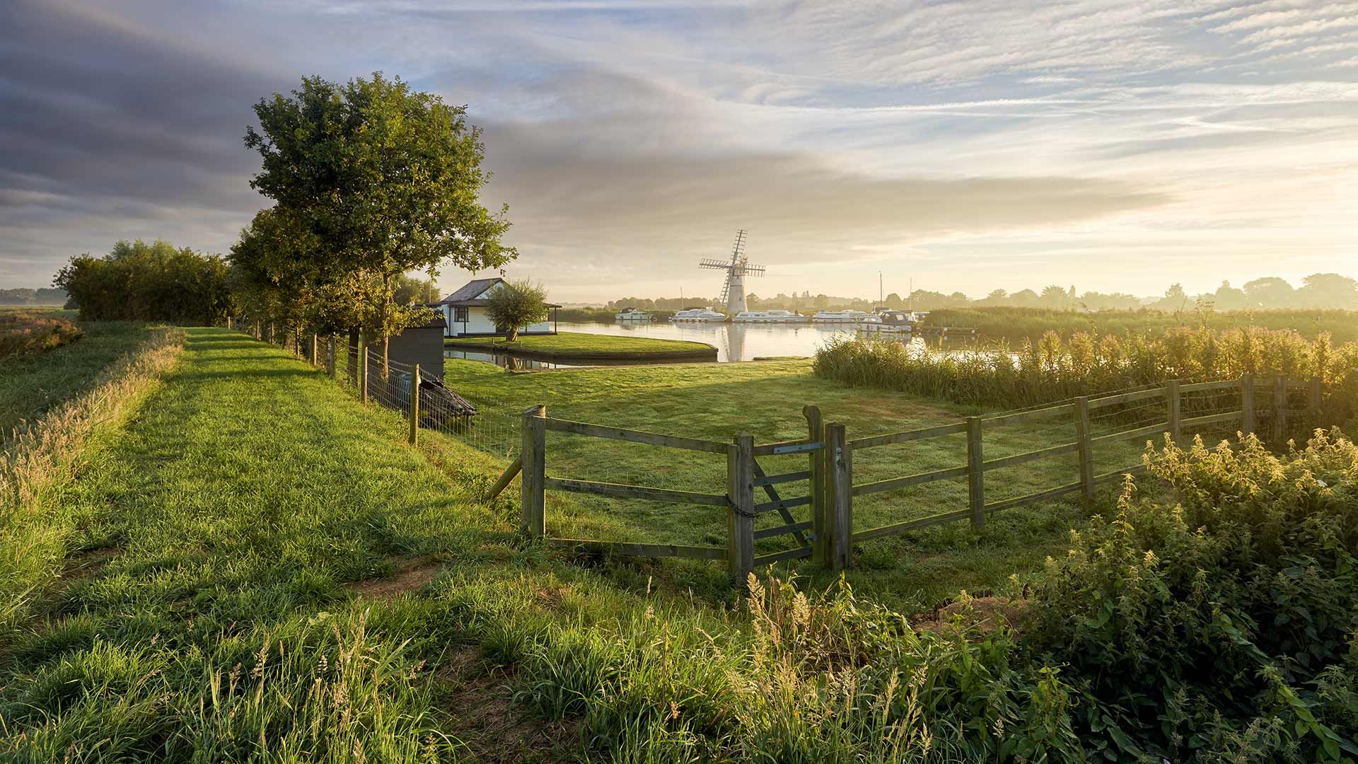The Broads National Park, Thurne, Norfolk, England