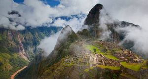 Incan ruins of Machu Picchu outside Cuzco, Peru -- Sean Caffrey/Lonely Planet Publications Ltd. &copy; (Bing United States)