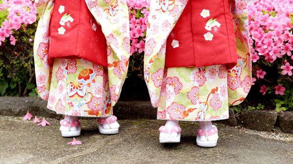 ｢振袖姿の双子｣