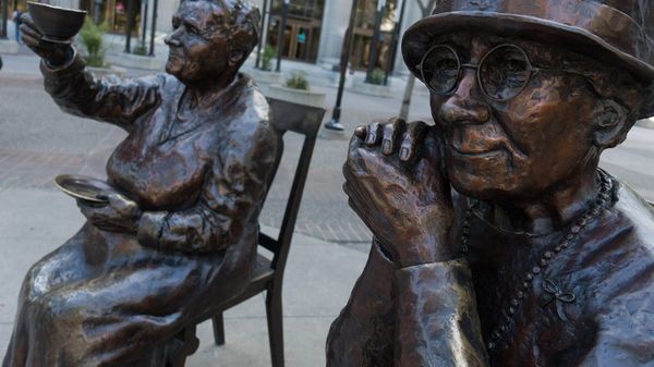 The 'Famous Five' women's suffrage memorial in Calgary