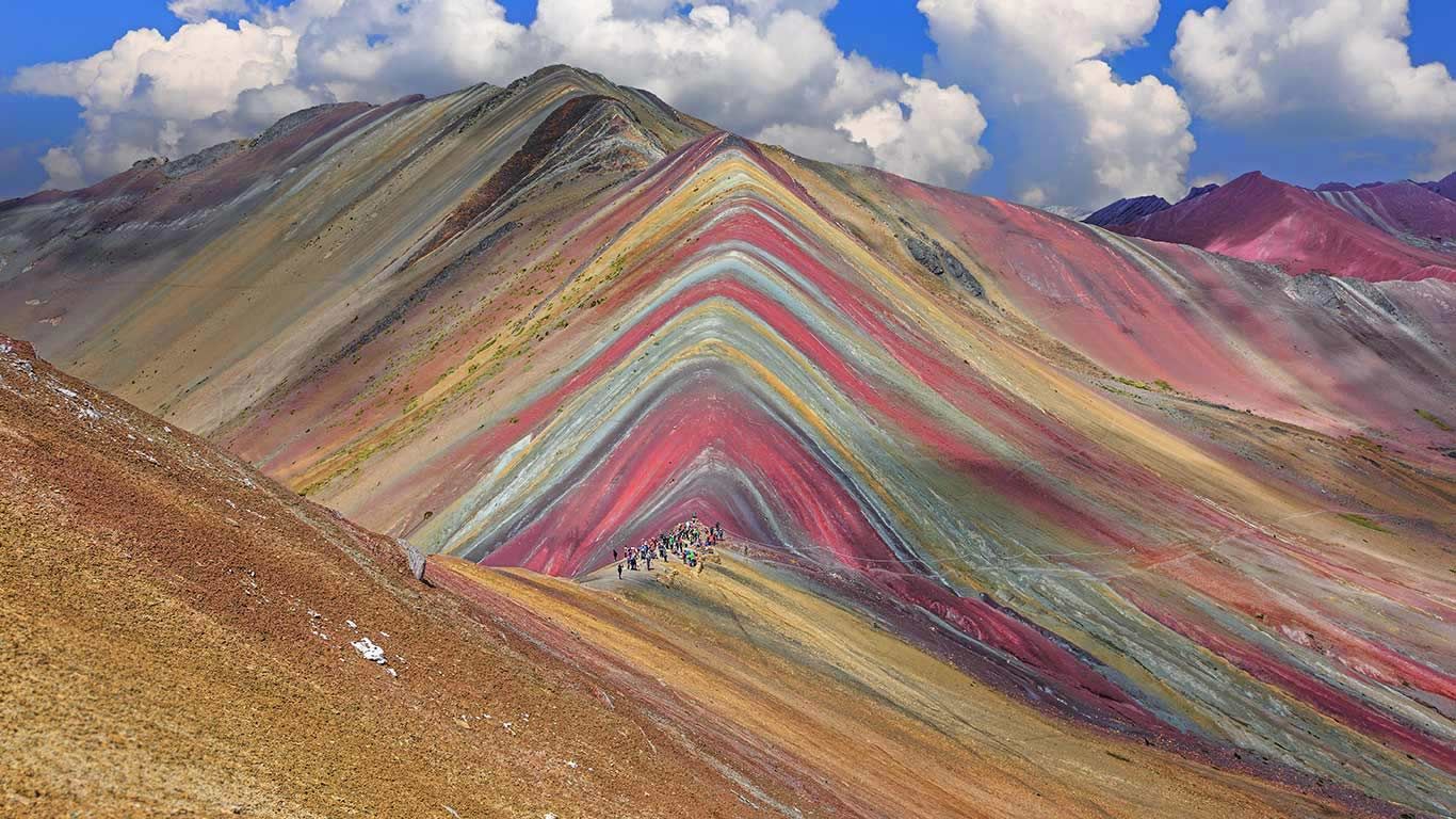 Vinicunca Mountain in the Cusco Region of Peru