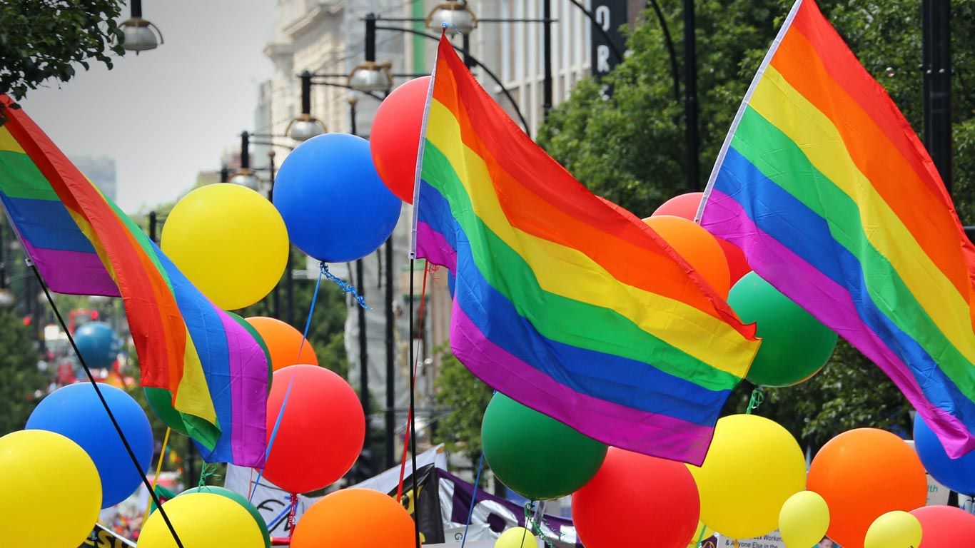 The Pride parade in London