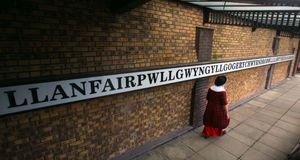 Train Station at Llanfairpwllgwyngyllgogerychwyrndrobwllllantysiliogogogoch , Anglesey, Wales --Christopher Furlong/Getty Images &copy; (Bing United Kingdom)