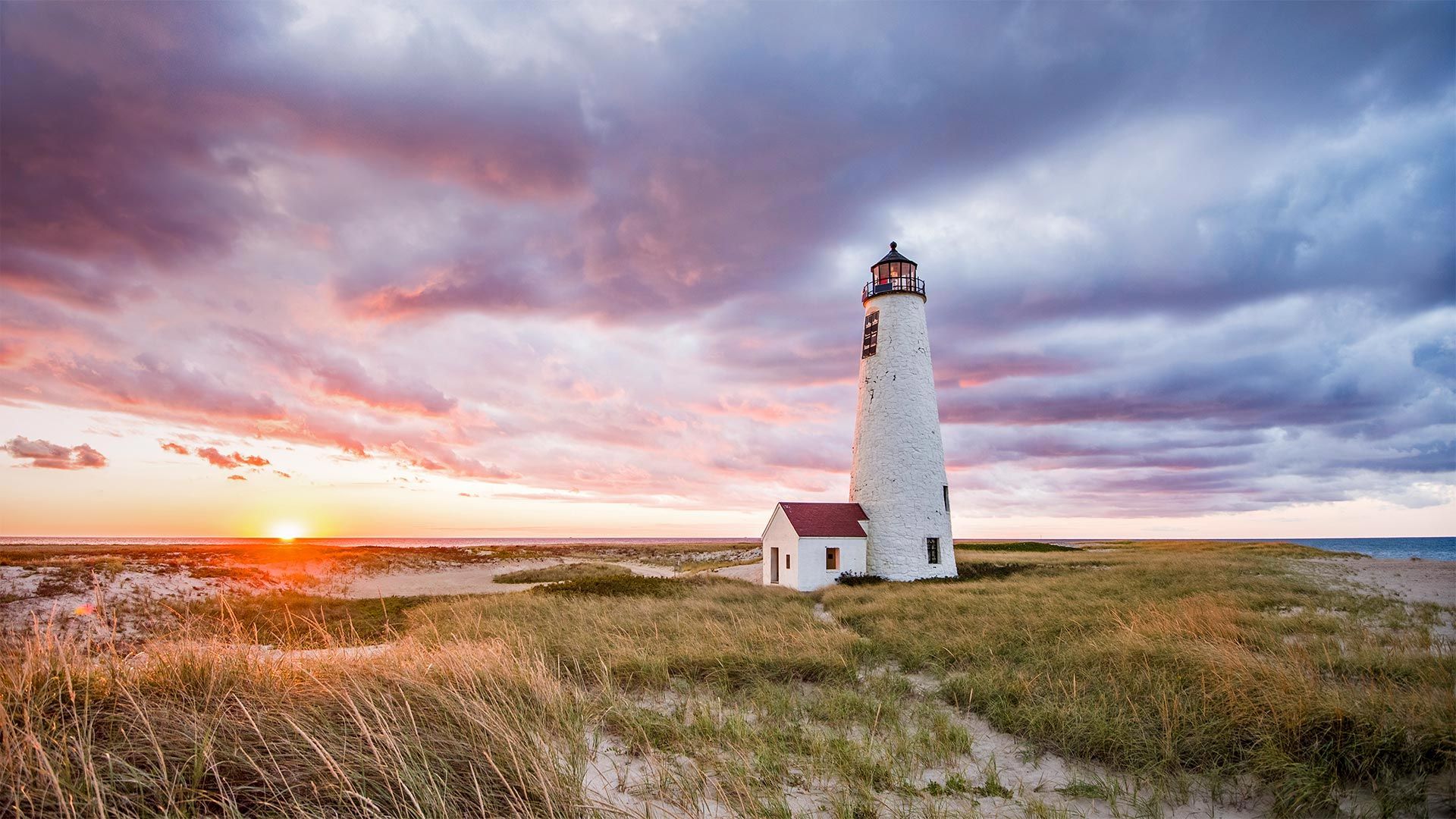 Great Point Light on Nantucket Island, Massachusetts