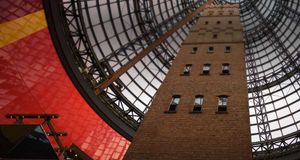 Historic Shot tower within glass dome, Melbourne Shopping Centre, Victoria, Australia (© Andrew Watson/Axiom/Aurora Photos) &copy; (Bing New Zealand)