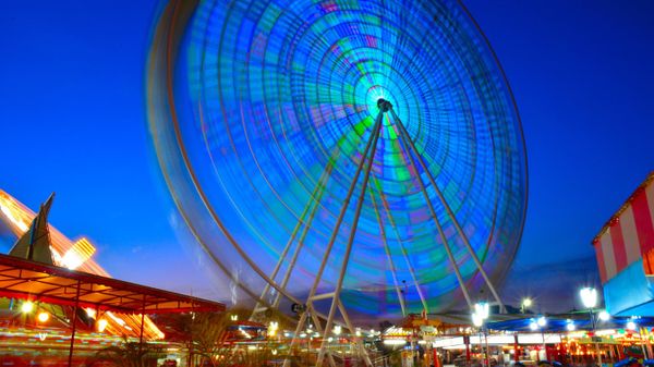 Ferris wheel at Pampulha Lagoon in Belo Horizonte, Minas Gerais, Brazil