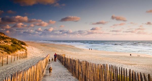 Carcans Beach on the Bay of Biscay, Gironde, France