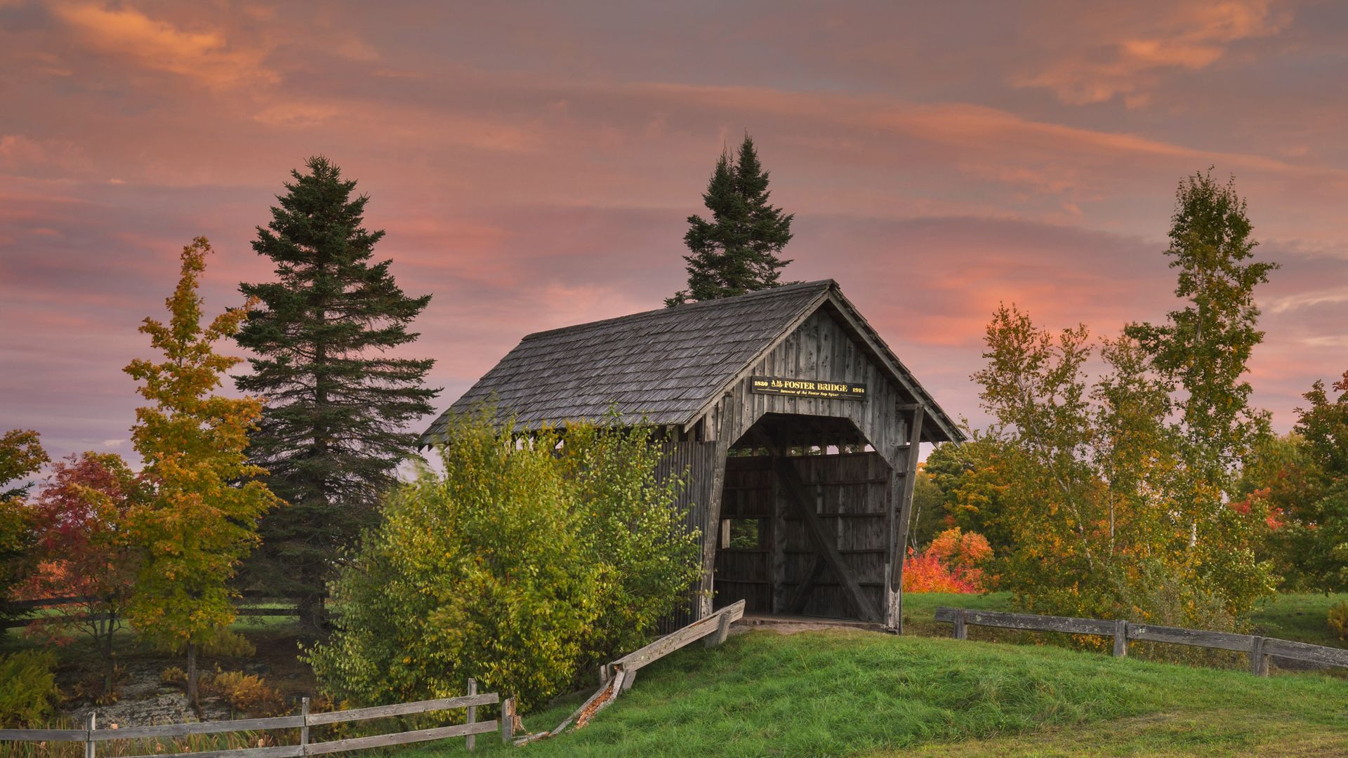 A.M. Foster bridge, Cabot, Vermont, USA